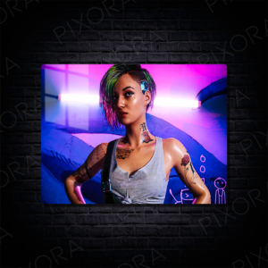 Cyberpunk 2077 Metal Tablo