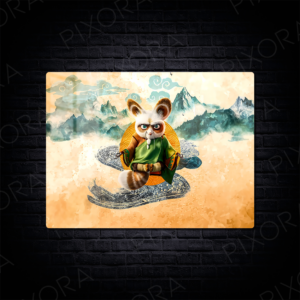 Kung Fu Panda Metal Tablo