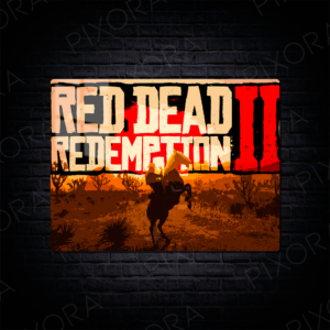 Red Dead Redemption Metal Tablo