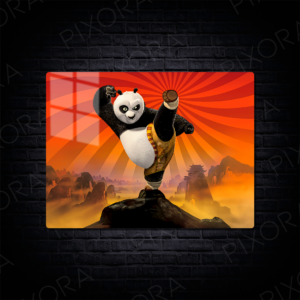 Kung Fu Panda Metal Tablo