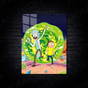 Rick and Morty Metal Tablo