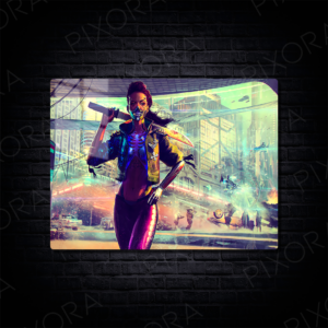Cyberpunk 2077 Metal Tablo