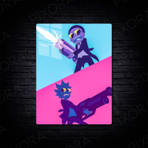 Rick and Morty Metal Tablo