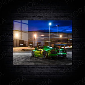 Lamborghini Aventador Metal Tablo