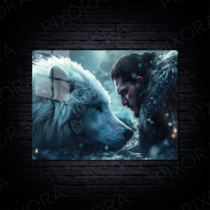 Jon Snow Metal Tablo
